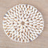 Creamy White Cowrie Shells Round Coaster Placemat - Set of 4